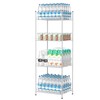 smusei 4 Tier Water Bottle Storage Rack Metal Water Bottle