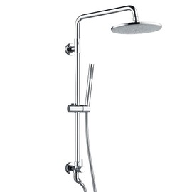 sumerain Retrofit Rain Shower Heads System with 9 Inch Shower Head 2.5GPM, Chrome Finish