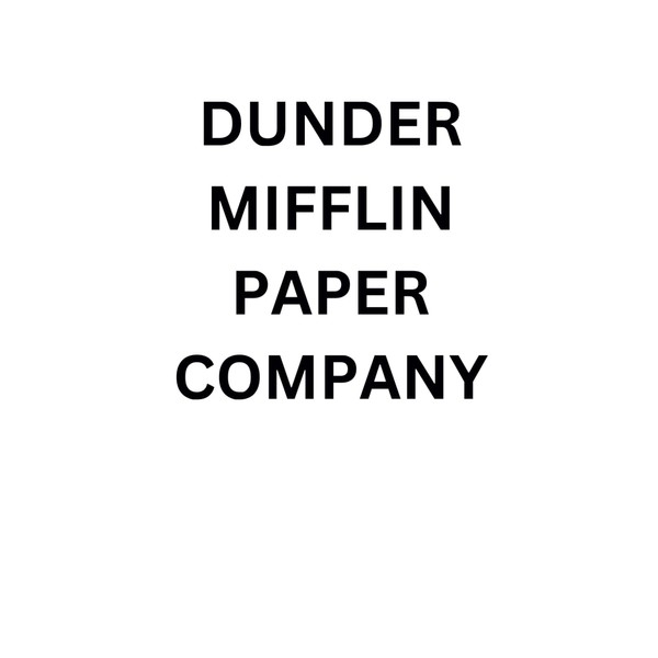 Dunder Mifflin Paper Company