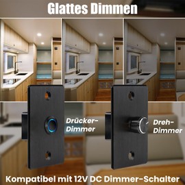 TrustWheel 6 LED Recessed Spotlights 12 V 3 W LED Spot 12 V IP44 Recessed Ceiling LED 70 mm Hole Size for Motorhome Boat Caravan Car Camper Yacht Furniture Bathrooms Cool White 6000 K