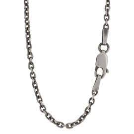 Shinjuku Gin no Kura sv925 Ibushi Azuki Chain, Length 15.7 - 31.5 inches (40 - 80 cm), Width 1.1 - 0.14 inches (2.8 - 3.5 mm), Silver 925 Necklace Chain, Men's, Sterling Silver, No Gemstone