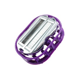 Premium Omnishaver Bi-Directional Shavers for Men & Women | Quick, Smooth, and Safe | Self-Cleaning, Self-Stropping Razor Blades for Shaving Head, Legs, Arms, Body | No Rinsing During Shave (Purple)