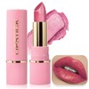 Wugbc Metallic Lipstick Glitter Lip Stick Long Lasting Waterproof Shine