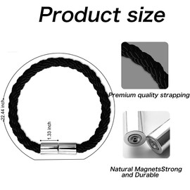 Magnetic Curtain Tiebacks,Senshuomy 2 PCS Curtain Rope Fasteners with Strong Magnets, Braided Rope Curtain Holder Decoration, Suitable for Home Office Hotel Window Deco No Install/Drill/Hook(Black)