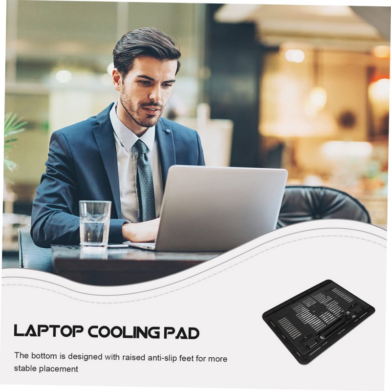 KICHOUSE Silent Laptop Cooler Cooling Pad Laptop Stand for Gaming