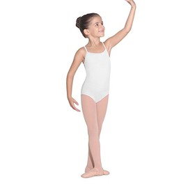Bloch Dance Girls Parem Microlux Camisole Leotard, White, 14