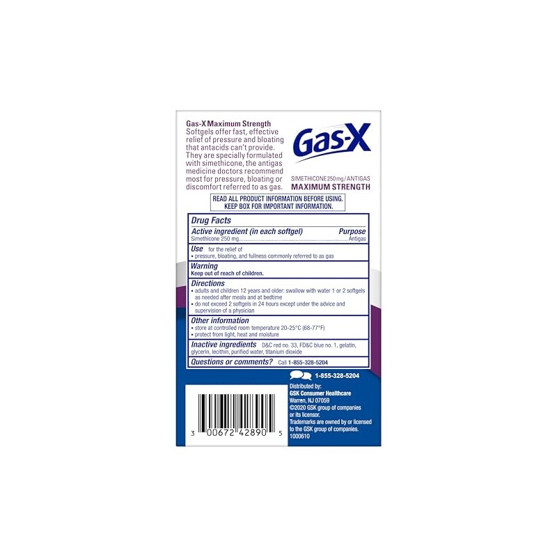 Gas-X Gas-X Maximum Strength Gas Relief Softgels with Simethicone 250