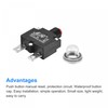 sourcing map Overload Protection 9A AC125/250V DC32V Push Button Switch