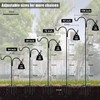 Gtongoko Double Shepherds Hook for Outdoor, 76 Inch Bird Feeder