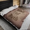 Book of Ruth Blanket Christian Gift Throw Antique Paper Look