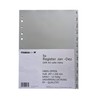 5 x A4 Index Jan-Dec 12 Pieces Universal Perforated Polypropylene