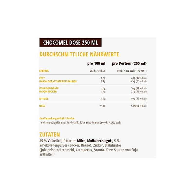 Chocomel Chocolate Milk Drink, Tin, 250 ml