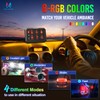 MICTUNING P1s RGB 6 Gang Switch Panel, Multifunction Toggle Momentary
