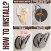 Boxonly Suction Cup Hook - Gun Gray Heavy Duty No