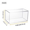 KOEMEHR Acrylic Mask Storage Box with Lid, Transparent Dust-Proof Dispenser