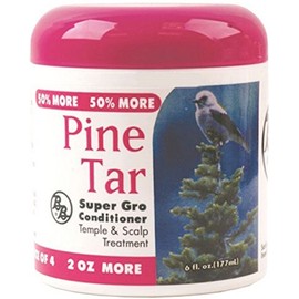 Bronner Brothers Pine Tar Super Gro Conditioner, 6 oz (Pack of 3)