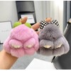 Soft Fluffy Rabbit Keyring Cute Plush Rabbit Key Ring Plush