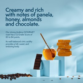 15 RIOS COFFEE, GOURMET, Arabica Colombian Whole Bean or Ground, Medium Dark Roast, from Sevilla, Colombia, 100% Sustainable, High Q Grade Score of 83, Single Origin, 12oz bag