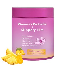 NEWUREHO NEWUREHO Her Juicy Feminine Probiotics Gummies for Women, Women's Probiotic+Slippery Elm, Pineapple Flavor