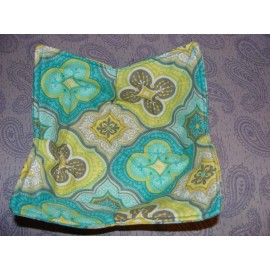 "Handmade" Microwave Bowl Holder Bowl Cozy Bowl Potholder Floral Turquoise Bowl Cover Kozy