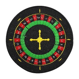 Poker Patch, Casino Lover Patch Embroidered Iron on Sew on Patch Badge for Clothes etc. 9 cm