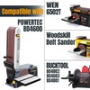 POWERTEC 10PK 4x36 Sanding Belts, 240 Grit Aluminum Oxide, 4