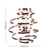 MiniSun | Contemporary Copper Metal Double Ribbon Spiral Ceiling Light