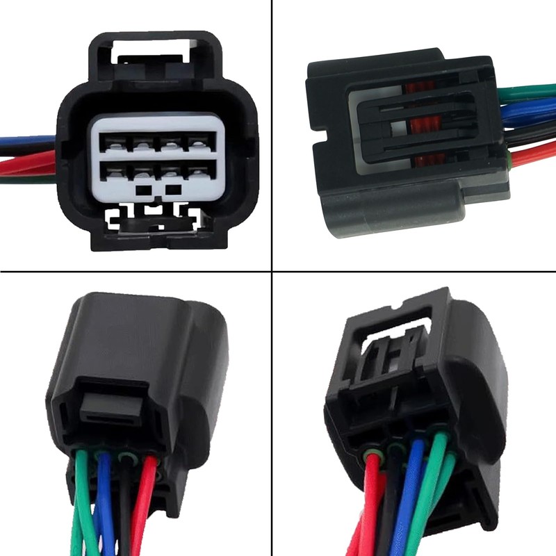 Micarun 8 Wires Front Headlamp Headlight Connector Wiring Harness Pigtail