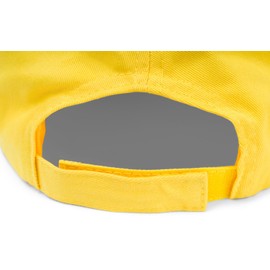 styleBREAKER Unisex Baseball Cap with Brushed Surface, 6 Panel Solid Color Cap, Adjustable Velcro Closure Baseball Cap 04023018, Colour:Yellow