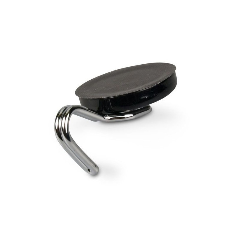 Hook neodymium magnet, rotating Ø 38 mm, black - 30