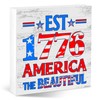 Happy 4th of July Decor Patriotic Desk Sign Est.1776 America