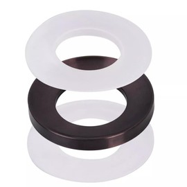 Kukworye Vessel Sink Mounting Ring Fit for Home Bathroom Glass Vessel Sink Base Mounting Ring Plastic (Oil Rubbed Bronze)