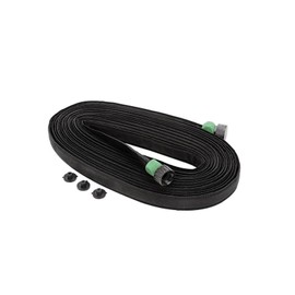 Flat Soaker Hose 50ft, Heavy duty woven nylon sleeve for durability, Drip Irrigation Hose Saves 75% Water, Leak Proof Sprinkler Hose For Garden, Lawn, Flower Bed, Vegetable Field