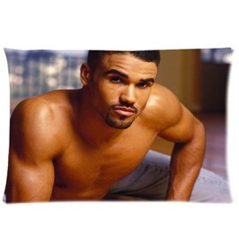 Basidfs Shemar Moore Pillowcase Zippered Throw Pillow Cover Soft Cotton Comfortable Two Sides Picture Printed Custom Standard Size 20x36
