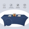 Ocves Stretch Tablecloth 6ft Spandex Table Covers Polyester Fitted Rectangular