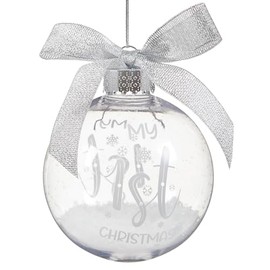My 1st Christmas Filled Bauble Tree Ornament Decoration 5502