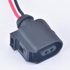 DECKBU 2 Pin ABS Speed Sensor Harness Plug Connector for