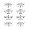 Savagrow 8pcs Vintage Antique Cabinet Bail Pull Handle Silver Drop