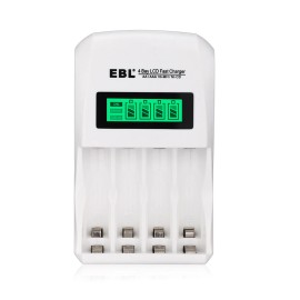 EBL 4~8 Slots Smart Charger For AA AAA Rechargeable Batteries 1.2V Ni-MH NICD - #4 - 4 Slots For AA AAA NiMH NiCD( LCD )