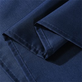 Lindong Basic Shower Curtain, 240 x 200 cm, Thick Fabric, Waterproof, Anti-Mould, Bathroom Curtain, Dark Blue, 240 x 200 cm