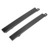 Front Bumper Headlight Trim Panels Black 1 Pair Replacement for