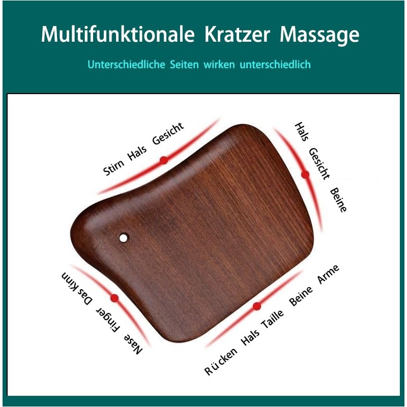 Wooden Head Massage Comb, Long Hands Massage on the Head,