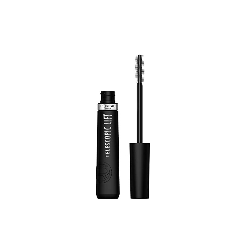 L'Oreal Paris Mascara de pestañas Telescopic Lift Lavable, Negro, 10