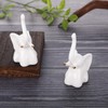 2 Pack Toilet Bolt Covers Decorative,Lovely Ceramic Elephant Shaped Toilet