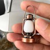 Waldosia 2PCS 1:12 Scale Dollhouse Miniature LED Oil Lamps (Flickering