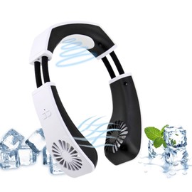 Neck Cooler Neck Fan, Instant Cooling, Peltier Element, Cooling Plate, Portable Fan, Large Airflow, Ultra Lightweight, Silent, Heat Stroke Prevention, For Men and Women, Gift