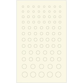 Haikyu Parts CSS-GLO-GR Round Stickers, X Series, Luminous Green (0.08 - 0.2 inches (2.0 - 6.0 mm), 1 Piece, Plastic Model Sticker