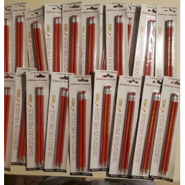 American Scholar LOT OF 36 PENCILS (18 PK X 2)AMERICAN SCHOLAR RED CHECKING PENCILS WITH ERASER