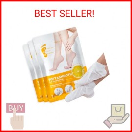 MEDB Soft & Smooth Foot Peeling Mask(2 Pairs), Foot Mask for Dry Cracked Feet, E