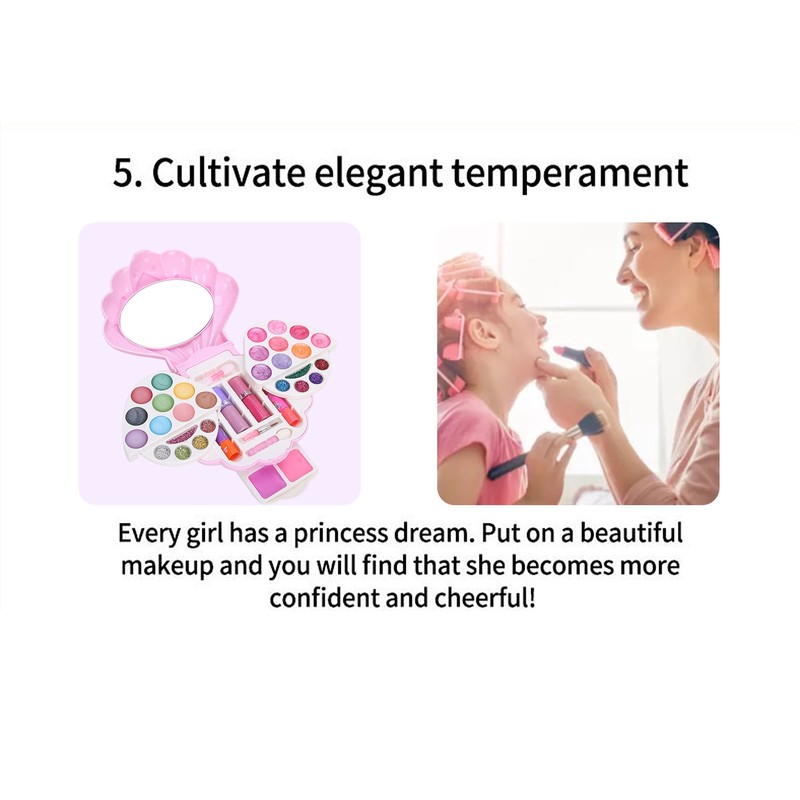 Shell Shaped Make Up Box Kids Makeup Kit for Children